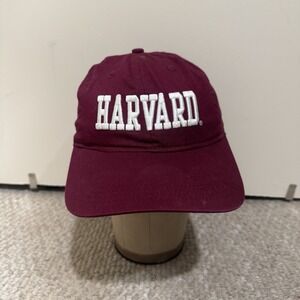 Vintage Harvard University The Coop Mens Hat Cap Hat Cap Strap Back Red NCAA